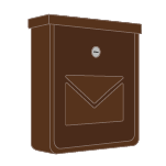 Boîtes aux lettres brunes